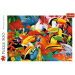 Puzzle farebné vtáky - 500 dielikov